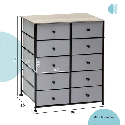 Organizador Sala 10 Cajones
