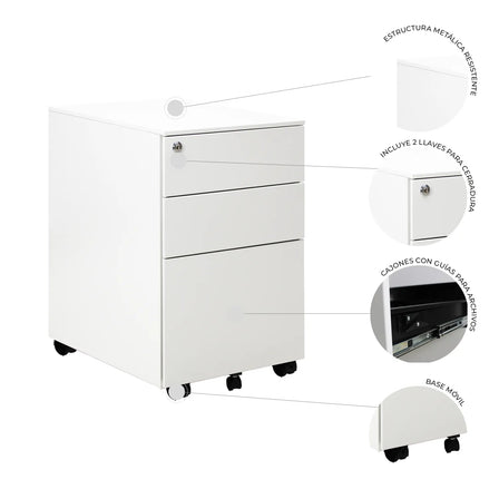 Archivero 2 Gavetas +1